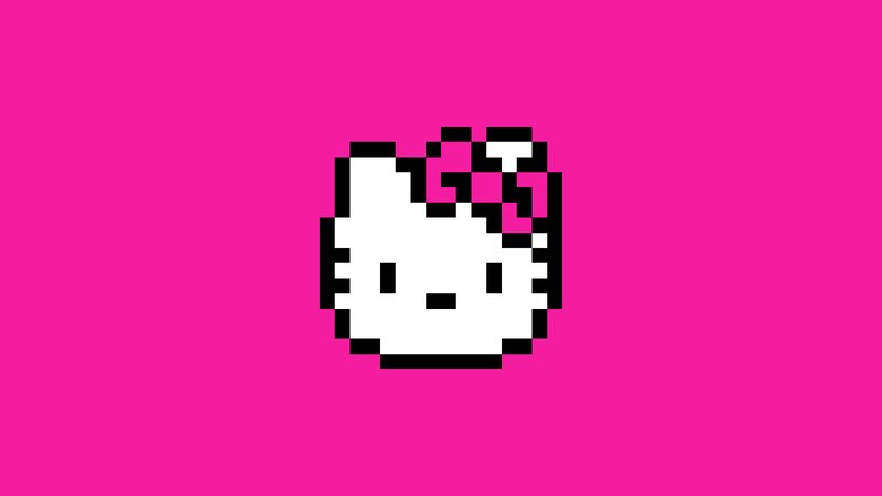 Pixel Art of Hello Kitty