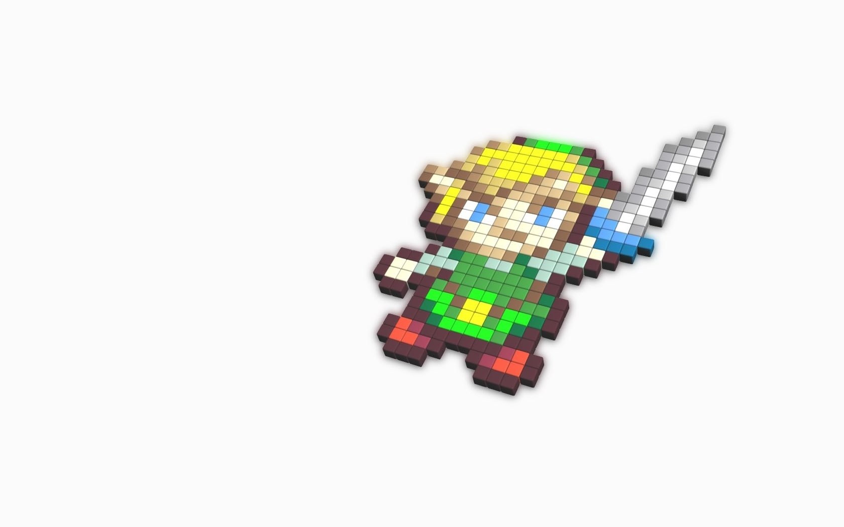 Pixel art of Link