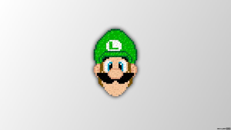 Pixel Art of Luigi — Green
