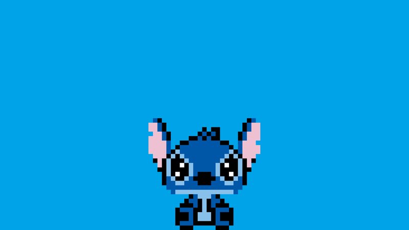 Pixel Art of Stitch