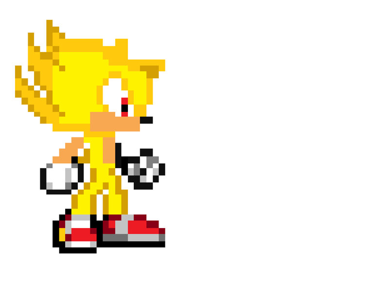Pixel art of Tails character