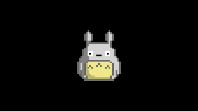 Pixel Art of Totoro