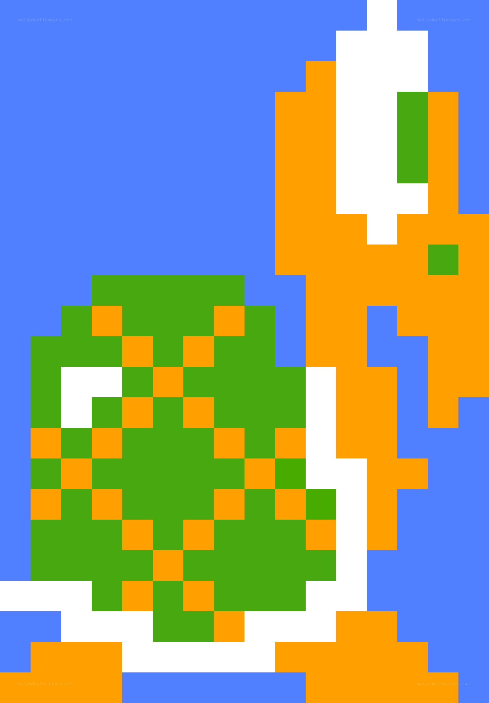 pixel art of two characters