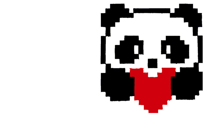 Pixel Art Panda Face