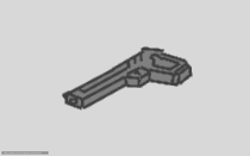 pixel art pistol