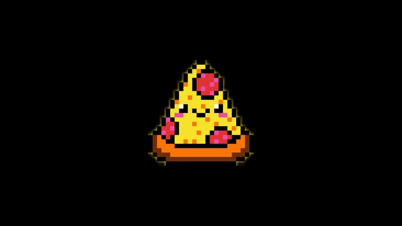 Pixel Art Pizza Slice