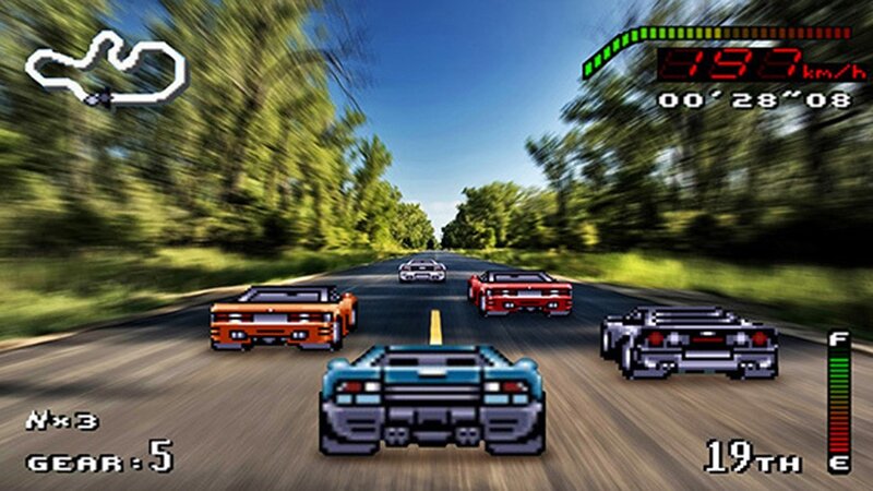 pixel art racing game
