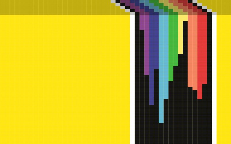 Pixel Art Rainbow Drip