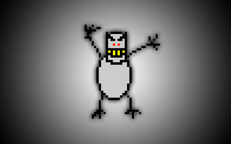 pixel art robot character