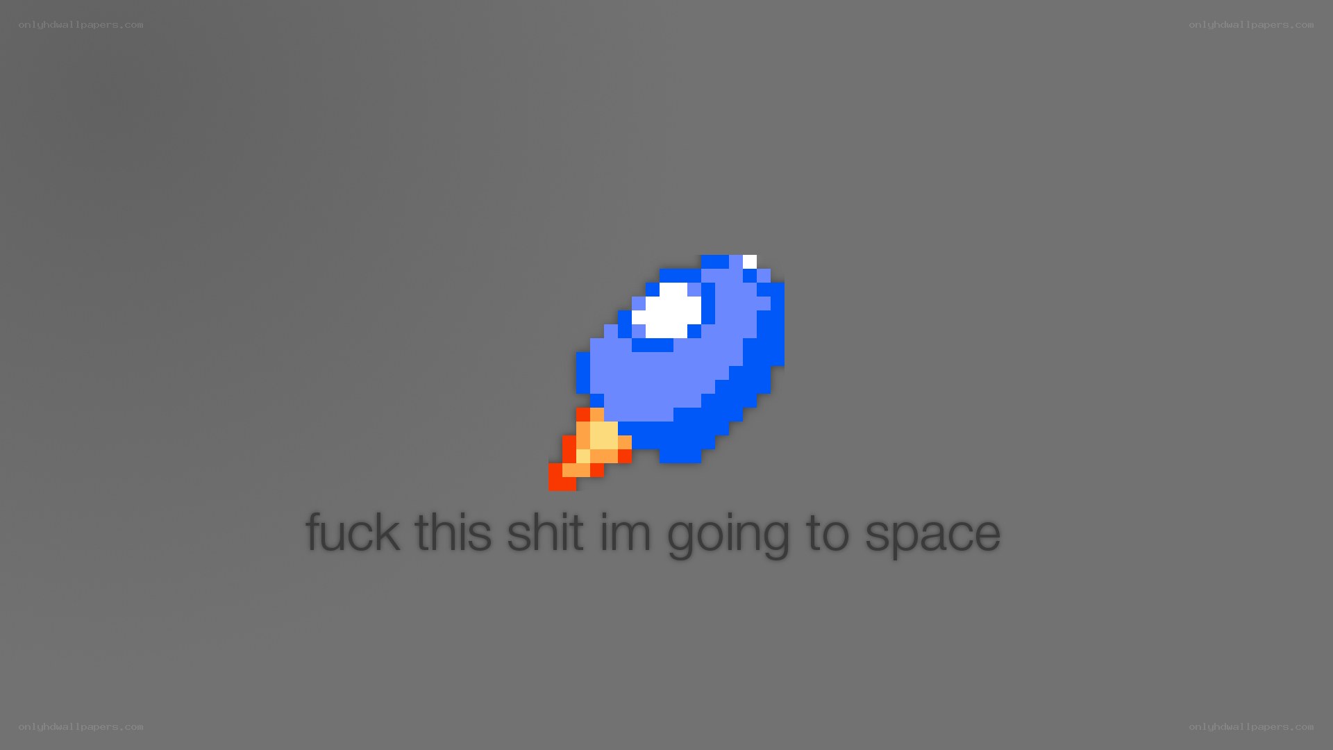 pixel art rocket to space