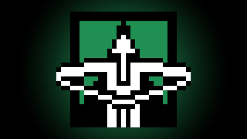 Pixel Art Skull — Green