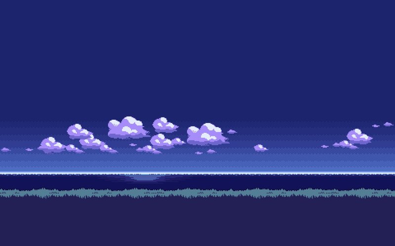 Pixel Art Sky
