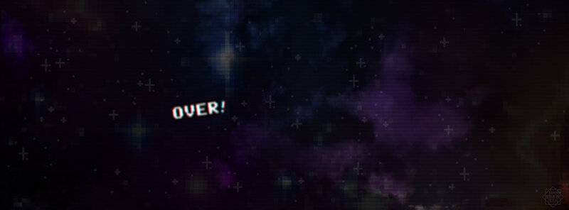 Pixel Art Space Scene — Purple
