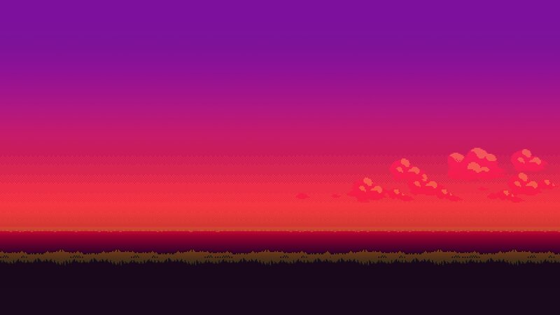 Pixel Art Sunset
