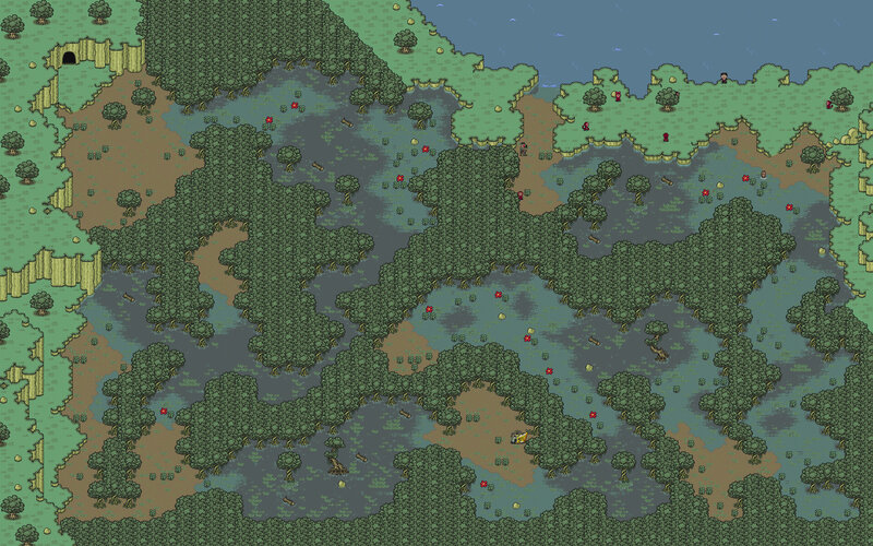 pixel art swamp map