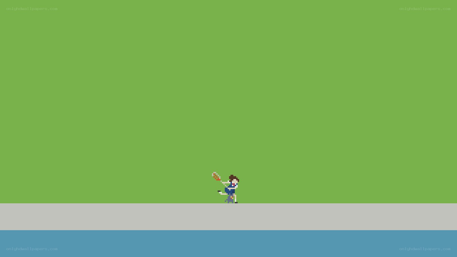 Pixel art tennis player