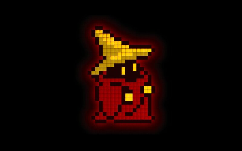 pixel art wizard character