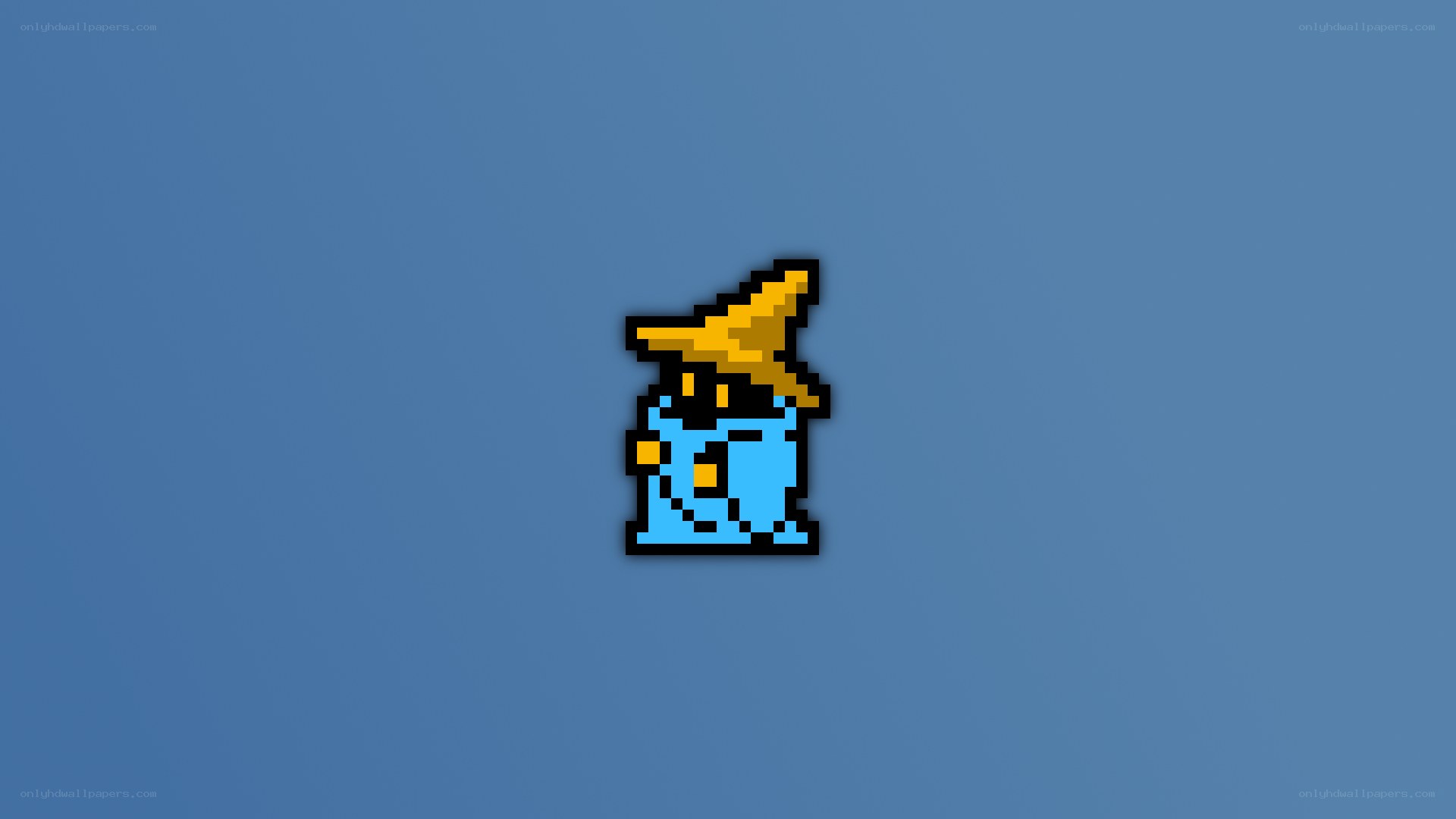 Pixel art wizard character
