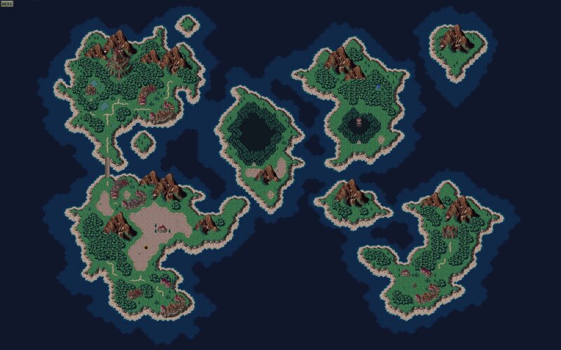 pixel art world map