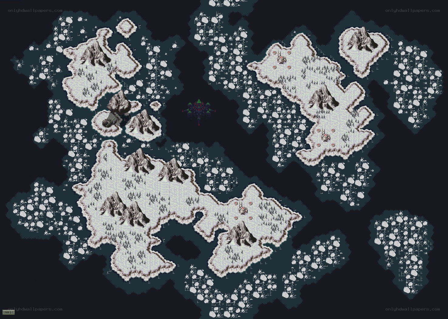pixel art world map
