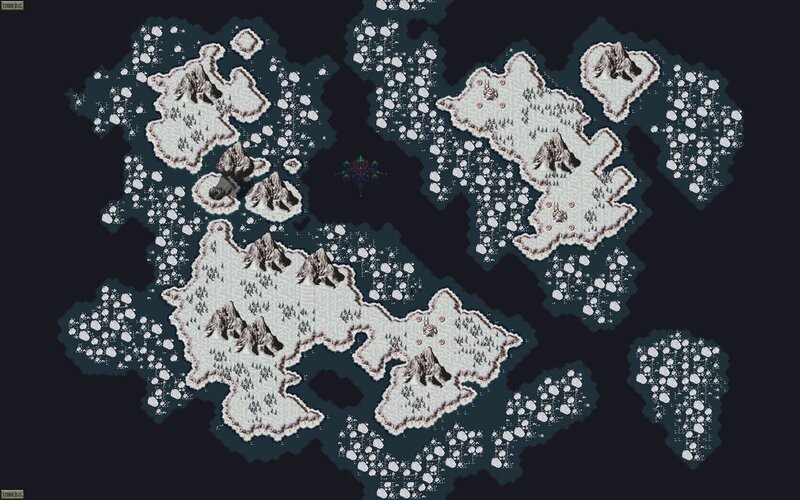 Pixel Art World Map — White