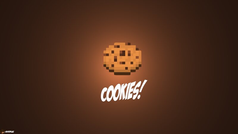 Pixel cookie with text