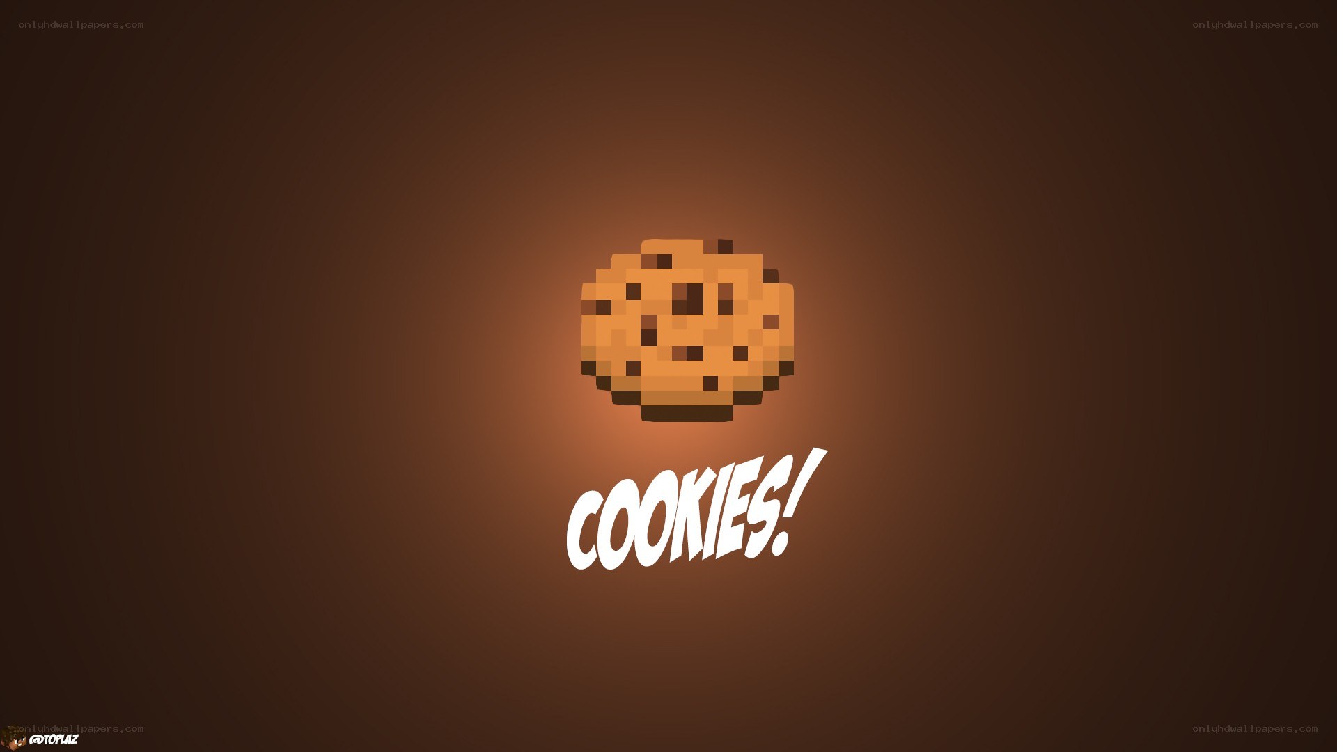 Pixel cookie with text