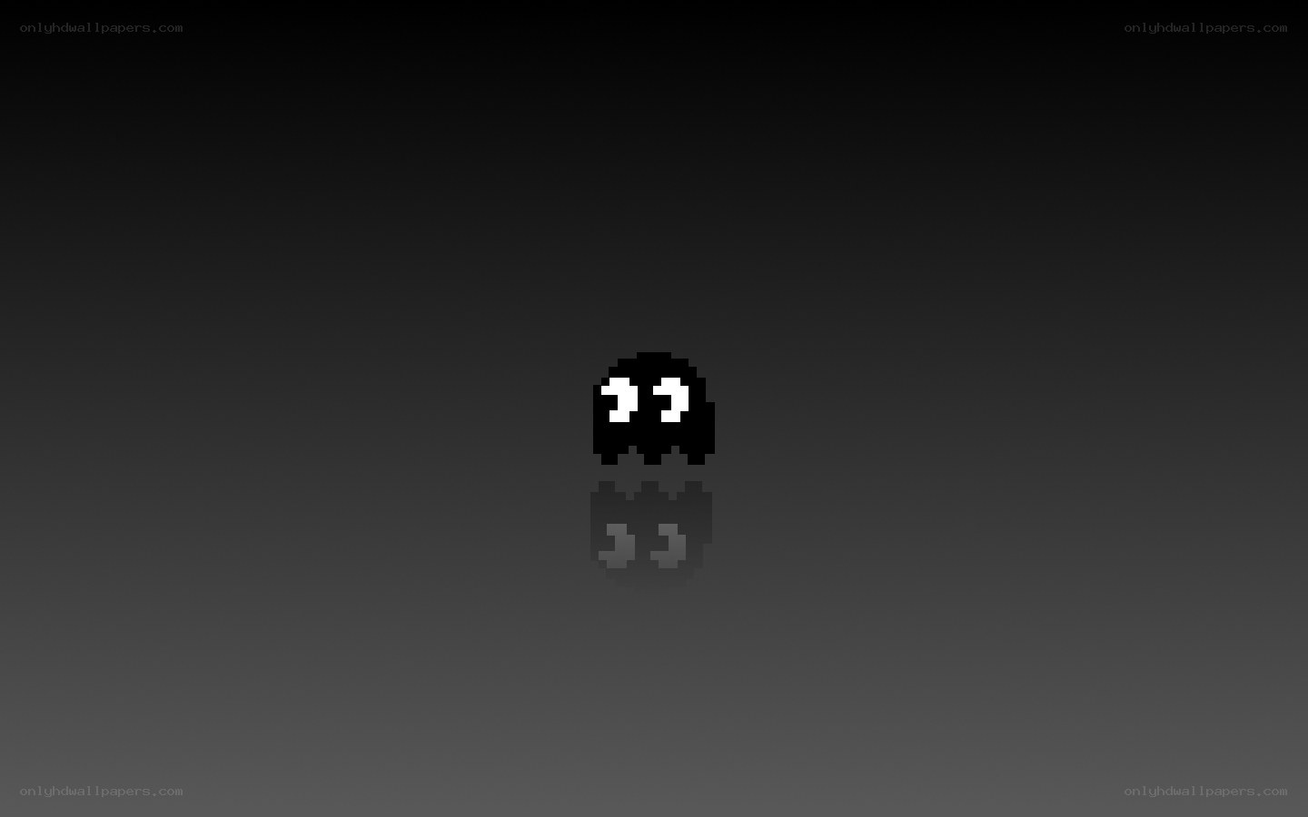 pixel ghost on dark background