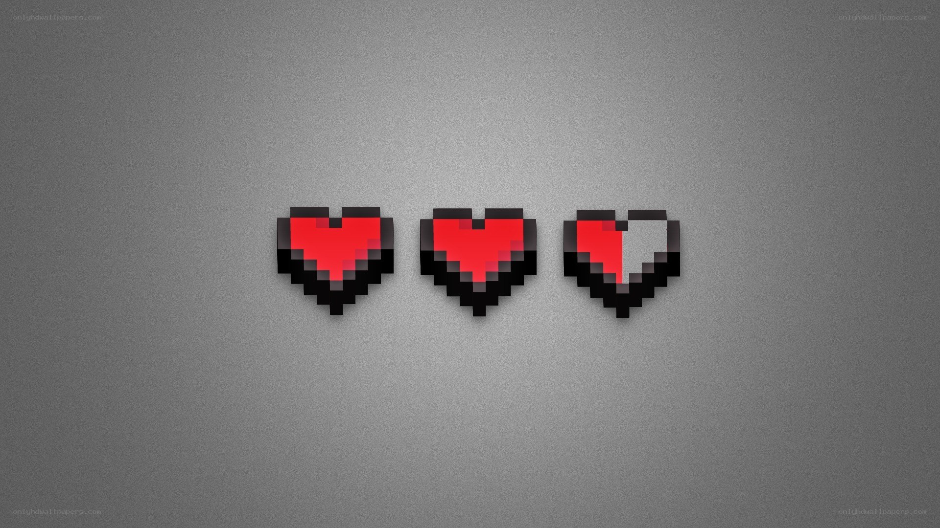 pixel hearts health indicator