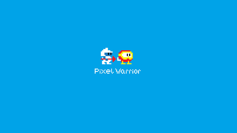 Pixel Warrior title screen