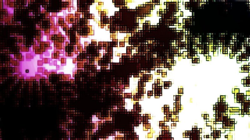 Pixelated Abstract Pattern — Black