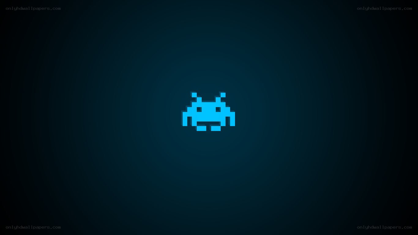 pixelated alien character