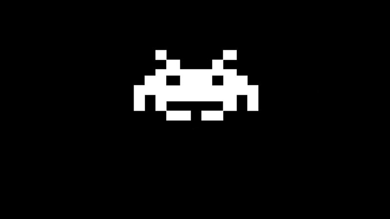 pixelated alien character