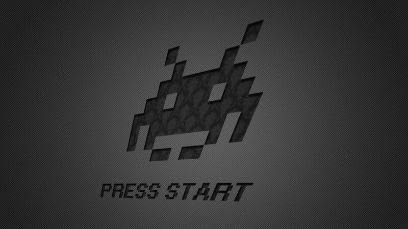 Pixelated Alien Character — Black, Retro