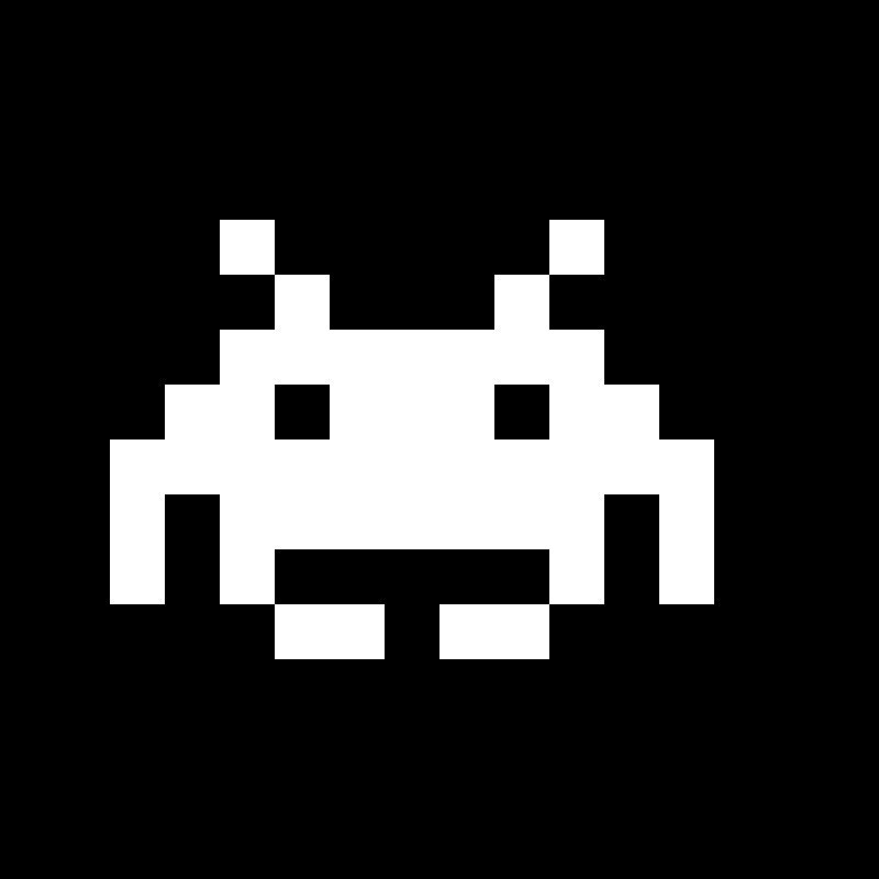 Pixelated Alien Creature