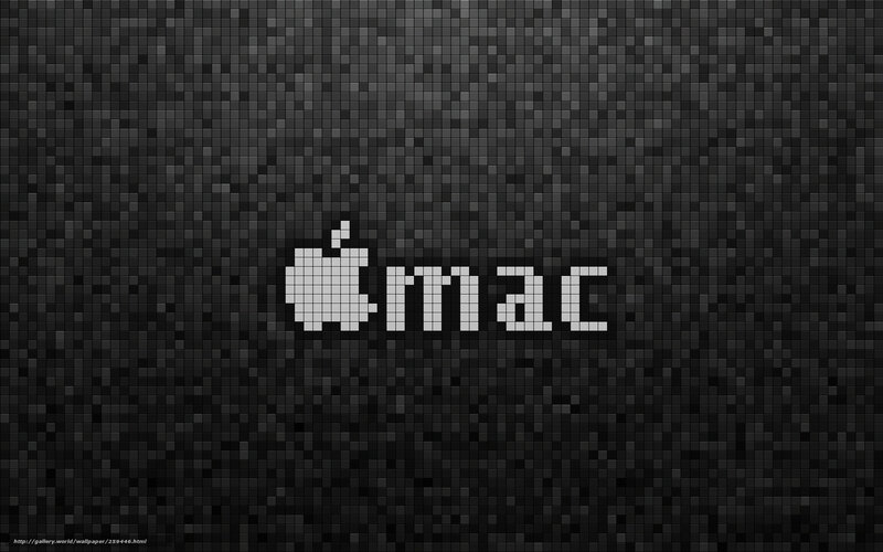 Pixelated Apple Mac Logo