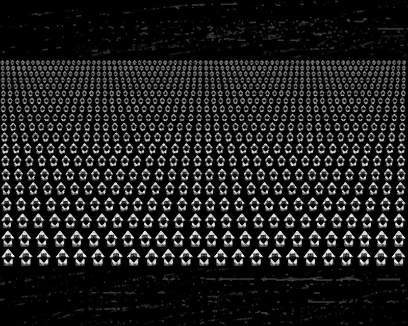 pixelated arrow pattern