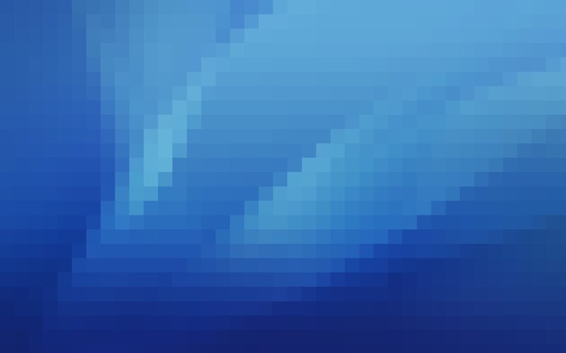 Pixelated Blue Shape