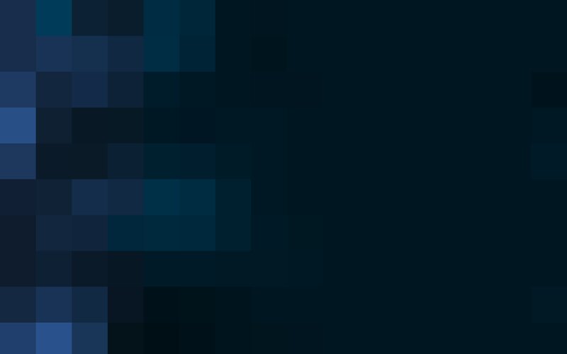 Pixelated Blue Squares — Dark