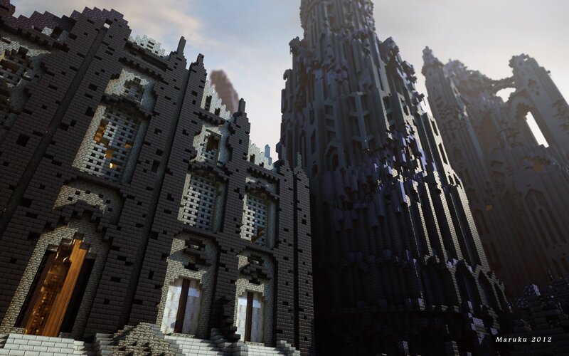 Pixelated Castle Ruins