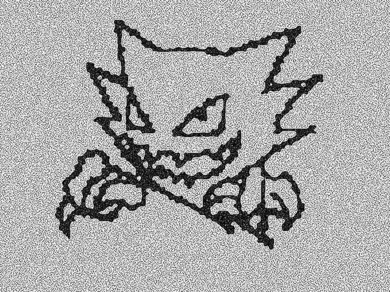 pixelated character drawing