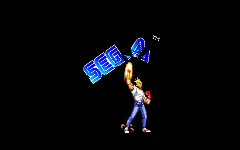 Pixelated Character Holding Logo