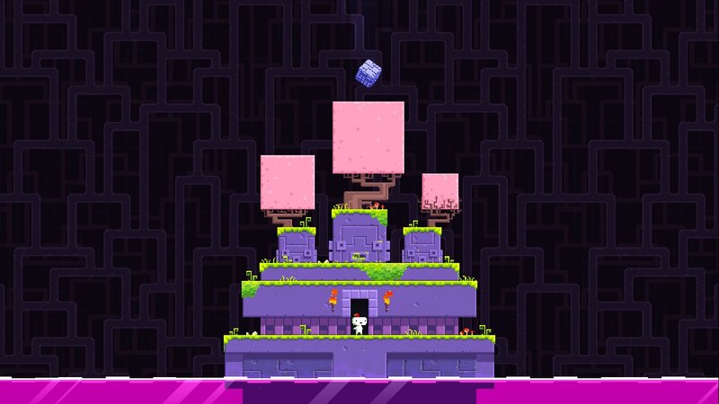 Pixelated Character in Castle