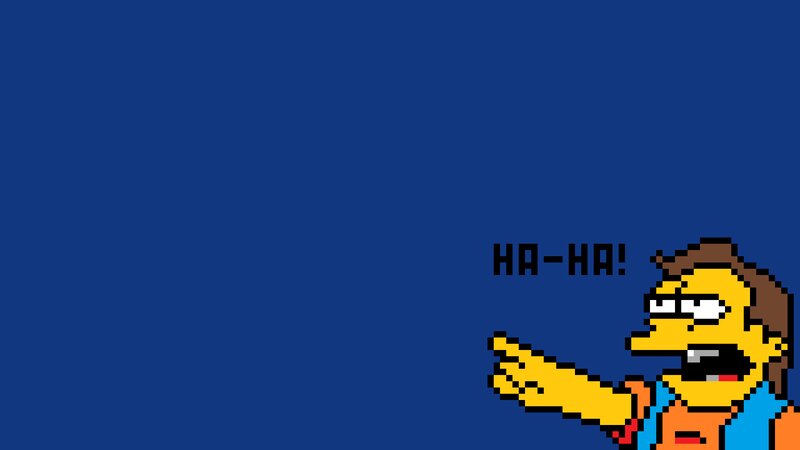 Pixelated Character Laughing