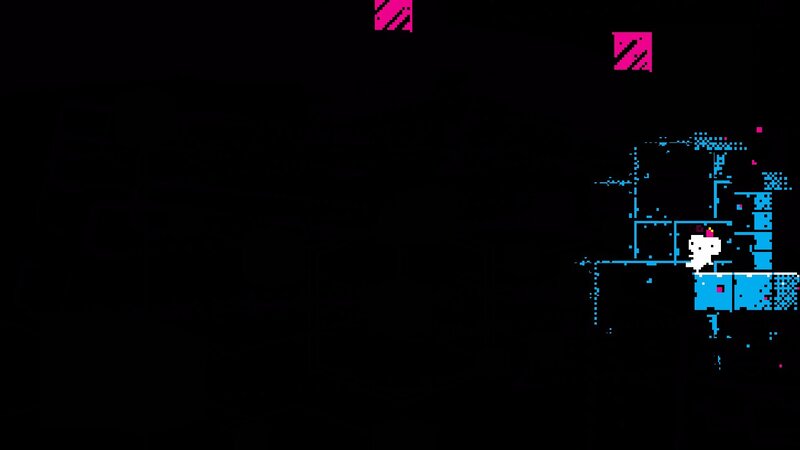 Pixelated Character on Platform — Black