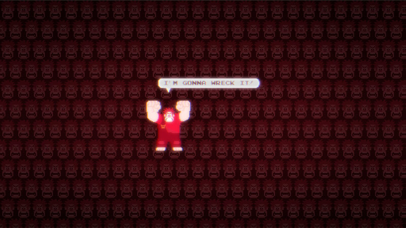 Pixelated Character — Red