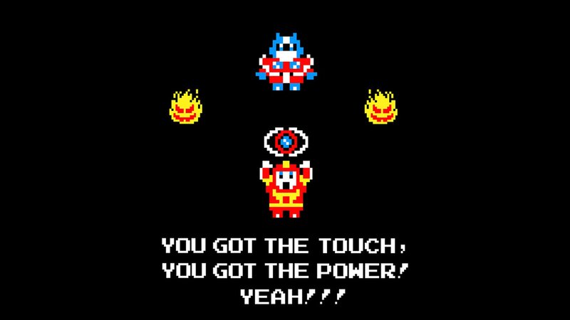 Pixelated Characters in Game — Black