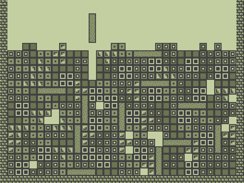 Pixelated Cityscape