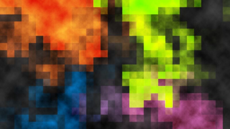 Pixelated Color Blocks