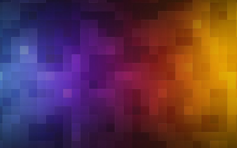 Pixelated Color Gradient — Blue, Calm